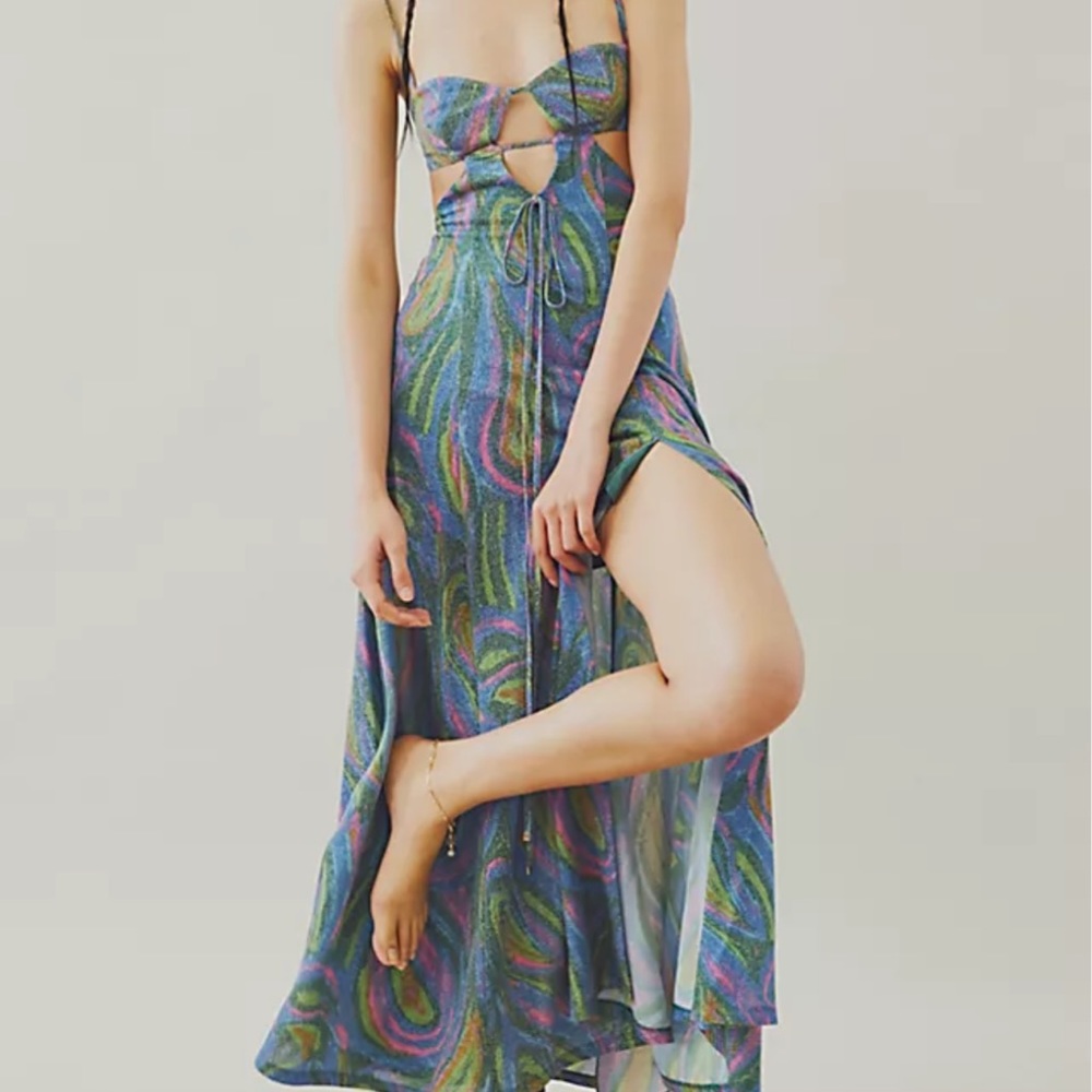 Alice McCall Swan Lake Midi Dress - size 2